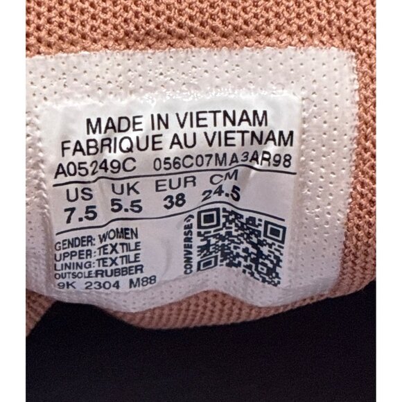 Converse Women's 7.5 Chuck Taylor All Star Lift Platform Sneakers Mauve low top - Picture 6 of 6